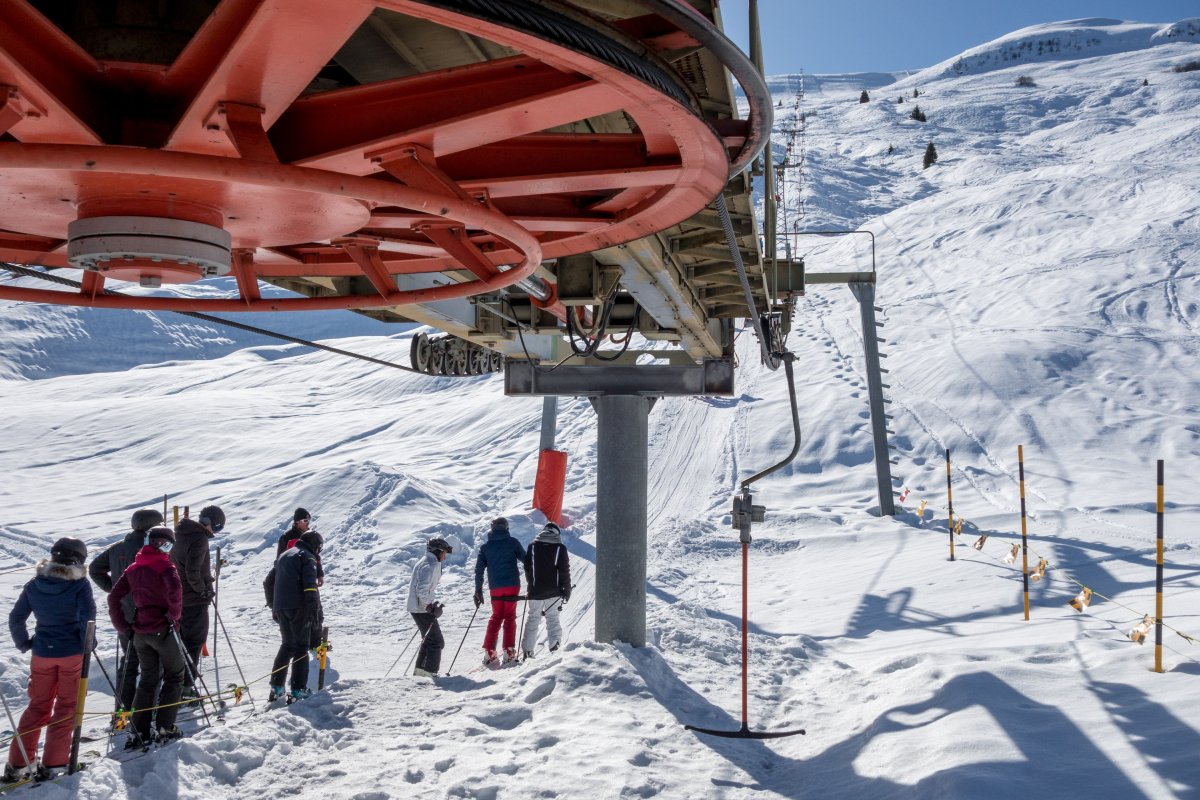 Talstation des Schlepplifts Gischniga-Stein, Februar 2018