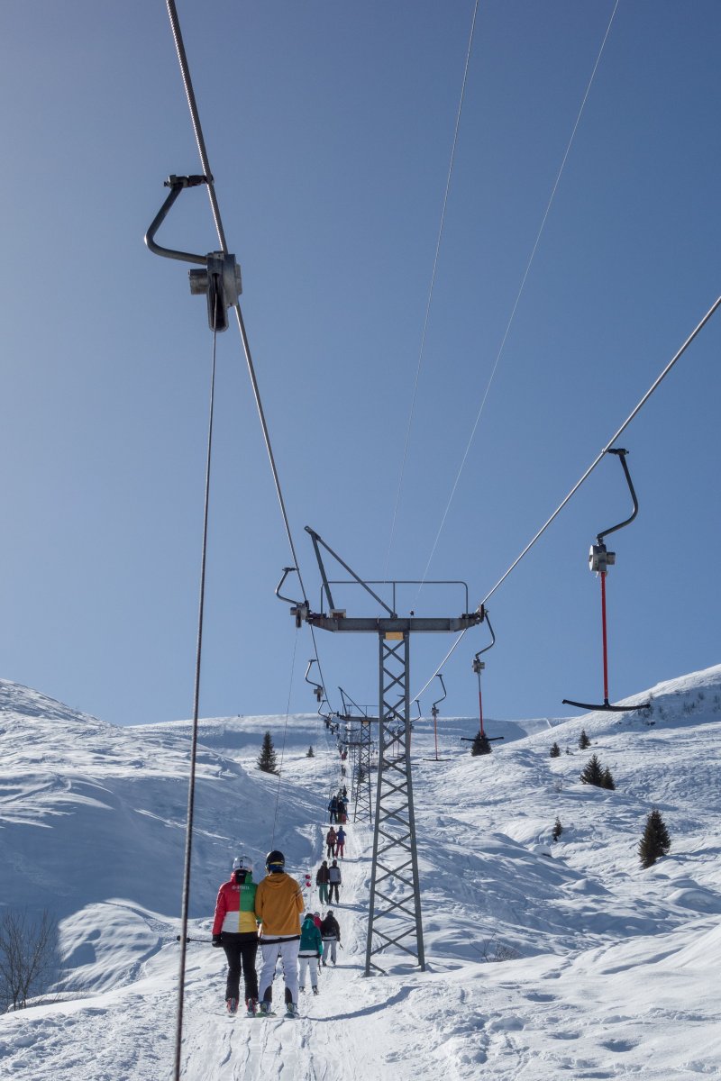 Schlepplift Gischniga-Stein, Februar 2018