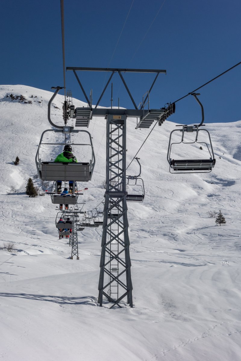 Sesselbahn Wali-Stein, Februar 2018