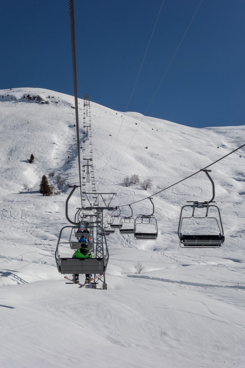 Sesselbahn Wali-Stein, Februar 2018