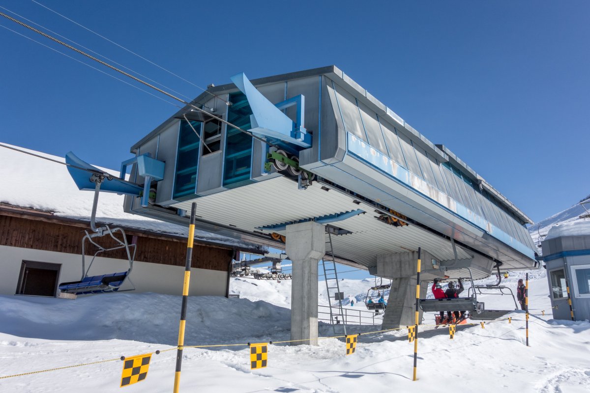 Bergstation der Sesselbahn Meierhof-Kartitscha, Februar 2018