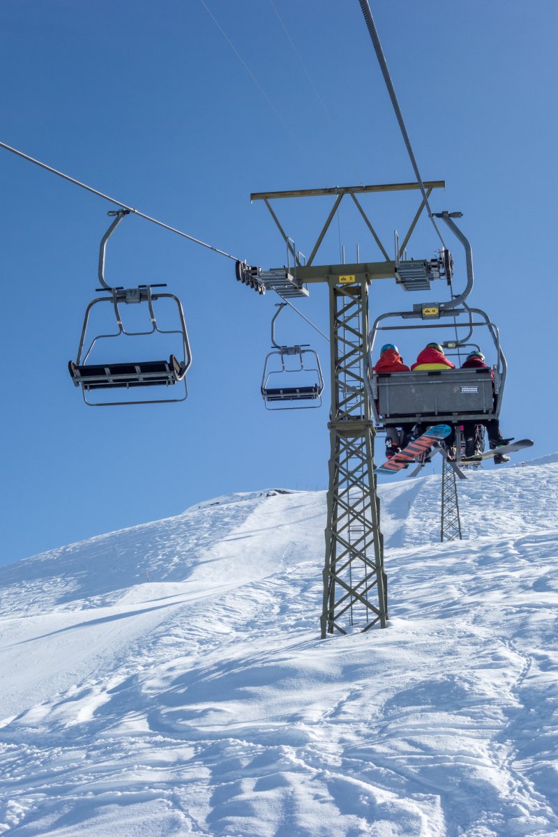Sesselbahn Kartitscha-Stein, Februar 2018