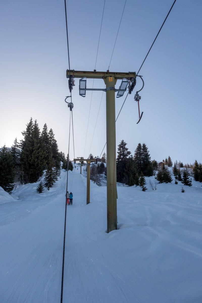 Schlepplift Sasolas-Plitschès, Februar 2018