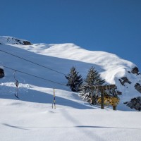 Bergstation des Schlepplifts Sasolas-Plitschès, Februar 2018