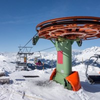 Bergstation der Sesselbahn Wali-Stein, Februar 2018