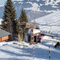 Talstation des Schlepplifts Sasolas-Plitschès, Februar 2018