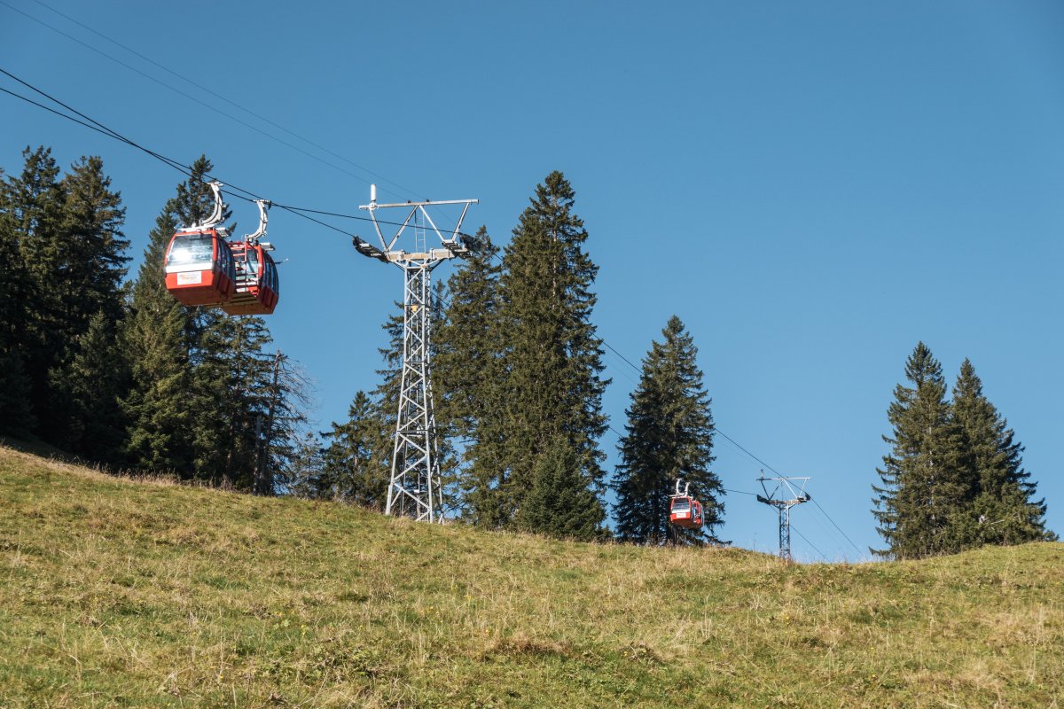 Gruppenpendelbahn Wildhaus-Gamplüt, Oktober 2021