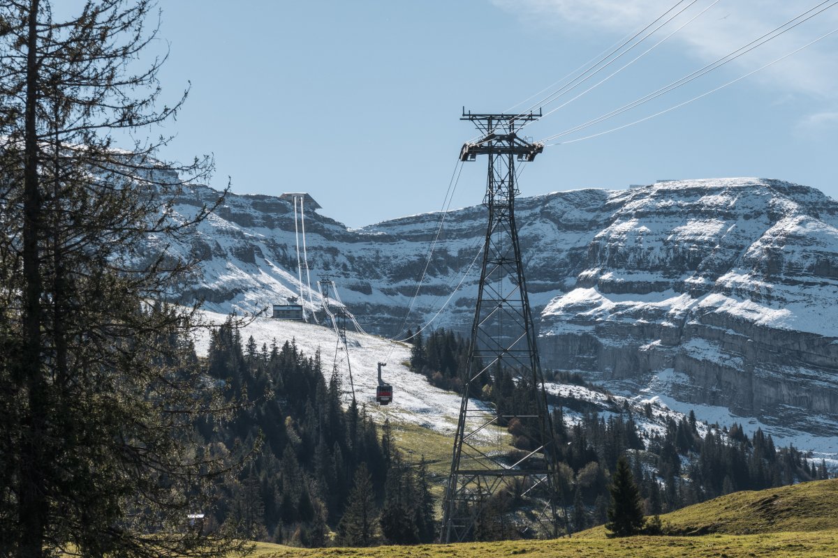 Luftseilbahn Iltios-Chäserrugg, Oktober 2021