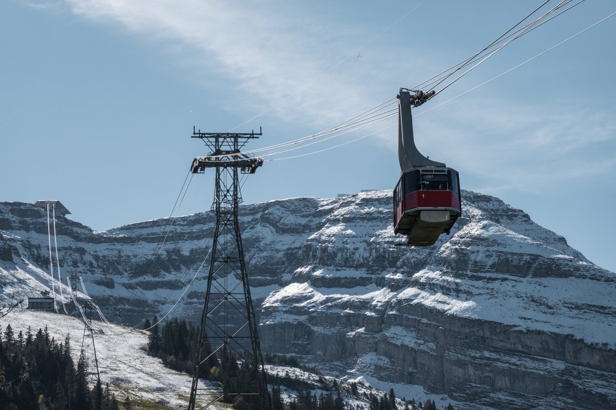 Luftseilbahn Iltios-Chäserrugg, Oktober 2021