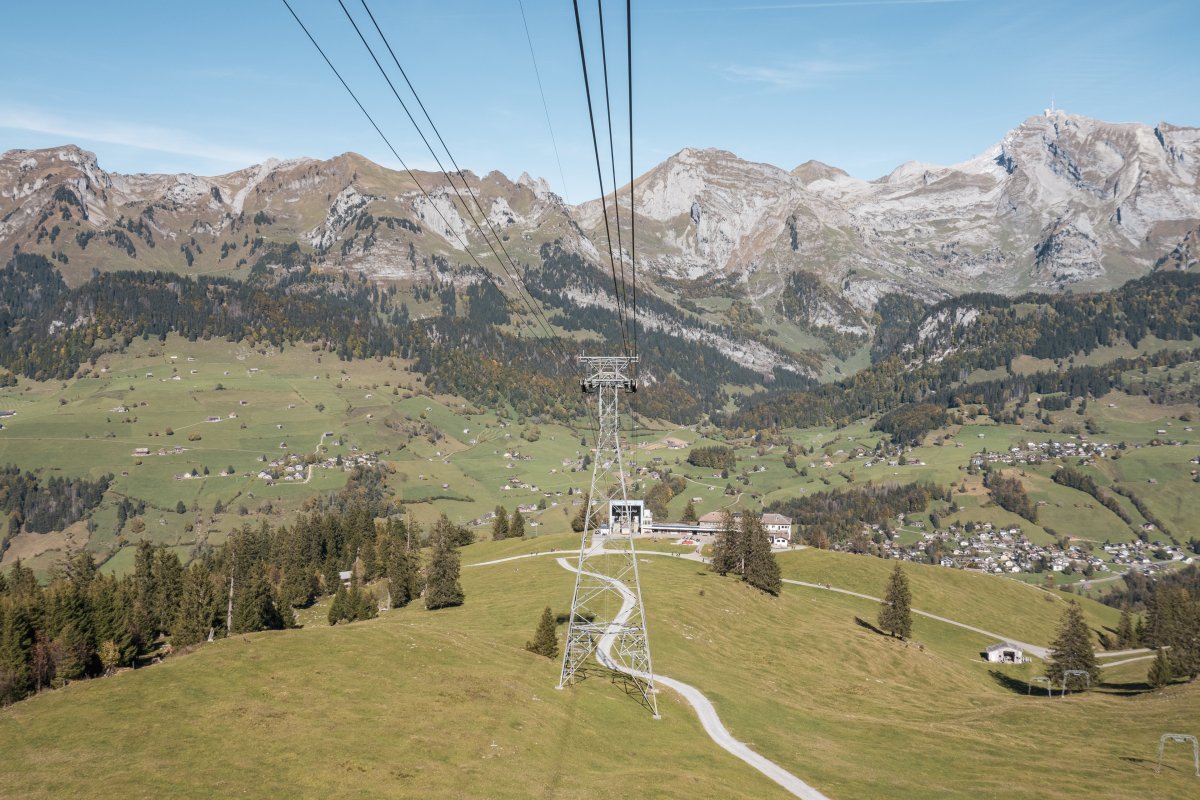 Luftseilbahn Iltios-Chäserrugg, Oktober 2021