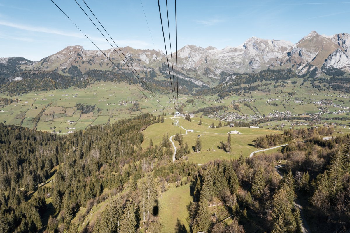 Luftseilbahn Iltios-Chäserrugg, Oktober 2021