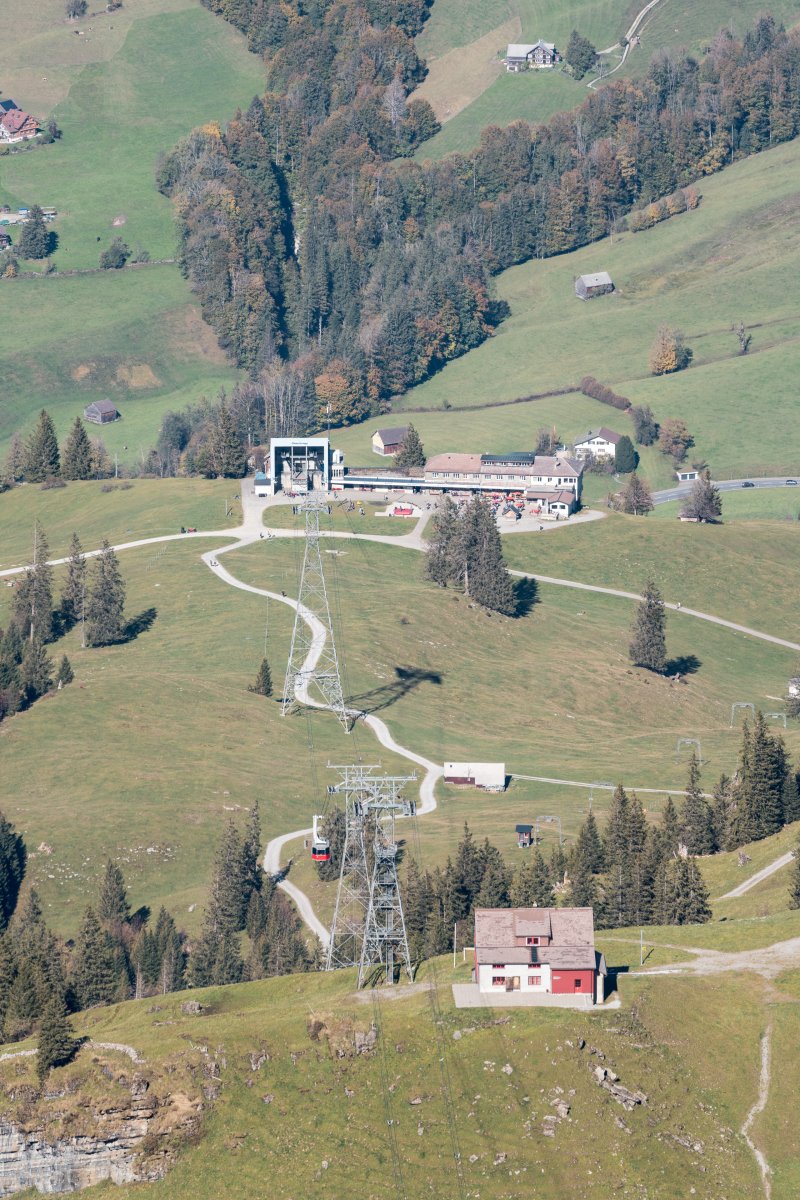 Luftseilbahn Iltios-Chäserrugg, Oktober 2021