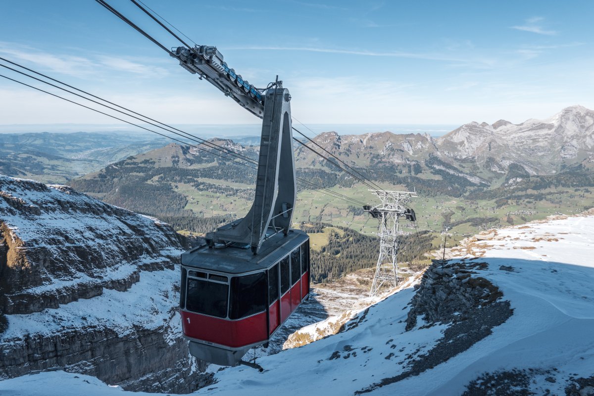 Luftseilbahn Iltios-Chäserrugg, Oktober 2021