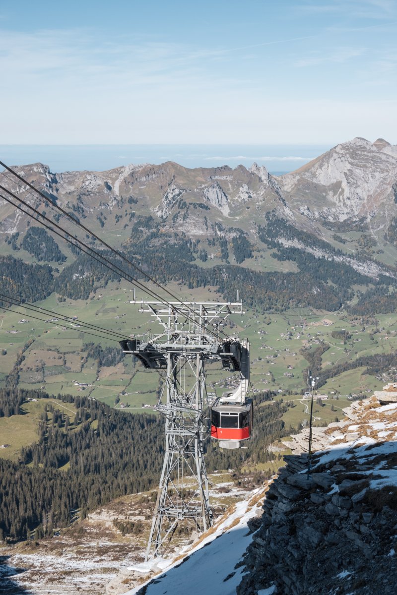 Luftseilbahn Iltios-Chäserrugg, Oktober 2021