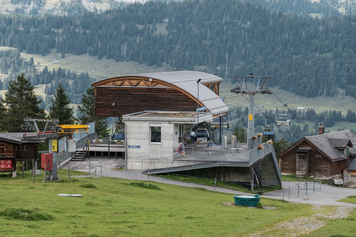 Bergstation der Kombibahn Alt St. Johann-Alp Sellamatt, September 2022