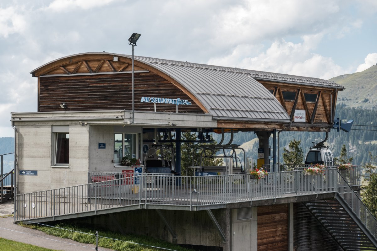 Bergstation der Kombibahn Alt St. Johann-Alp Sellamatt, September 2022