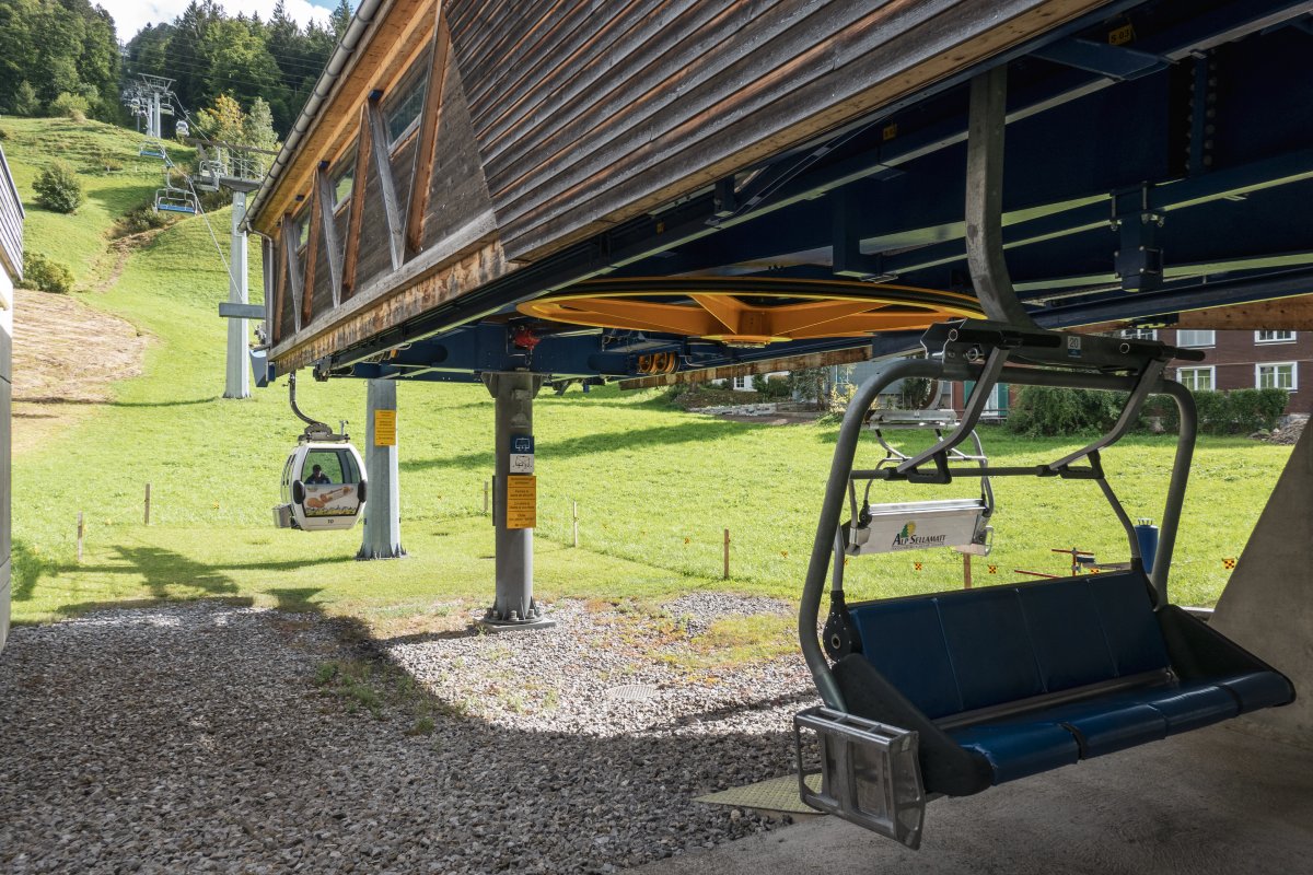 Talstation der Kombibahn Alt St. Johann-Alp Sellamatt, September 2022