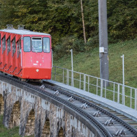 Standseilbahn Unterwasser-Iltios, Oktober 2021