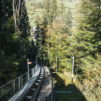 Standseilbahn Unterwasser-Iltios, Oktober 2021