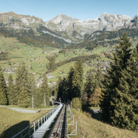Standseilbahn Unterwasser-Iltios, Oktober 2021