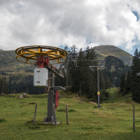 Talstation des Schlepplifts Alp Sellamatt, September 2022
