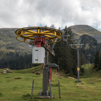 Talstation des Schlepplifts Alp Sellamatt, September 2022