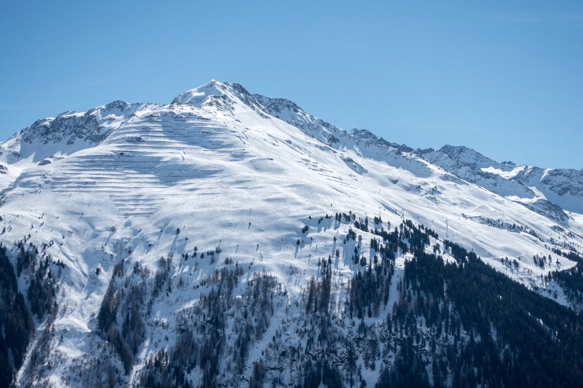 Skigebiet Rendl oberhalb von St. Anton, März 2019