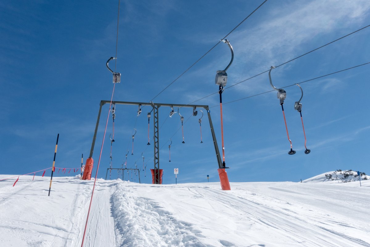 Schlepplifte Maiensee in St. Christoph, März 2019