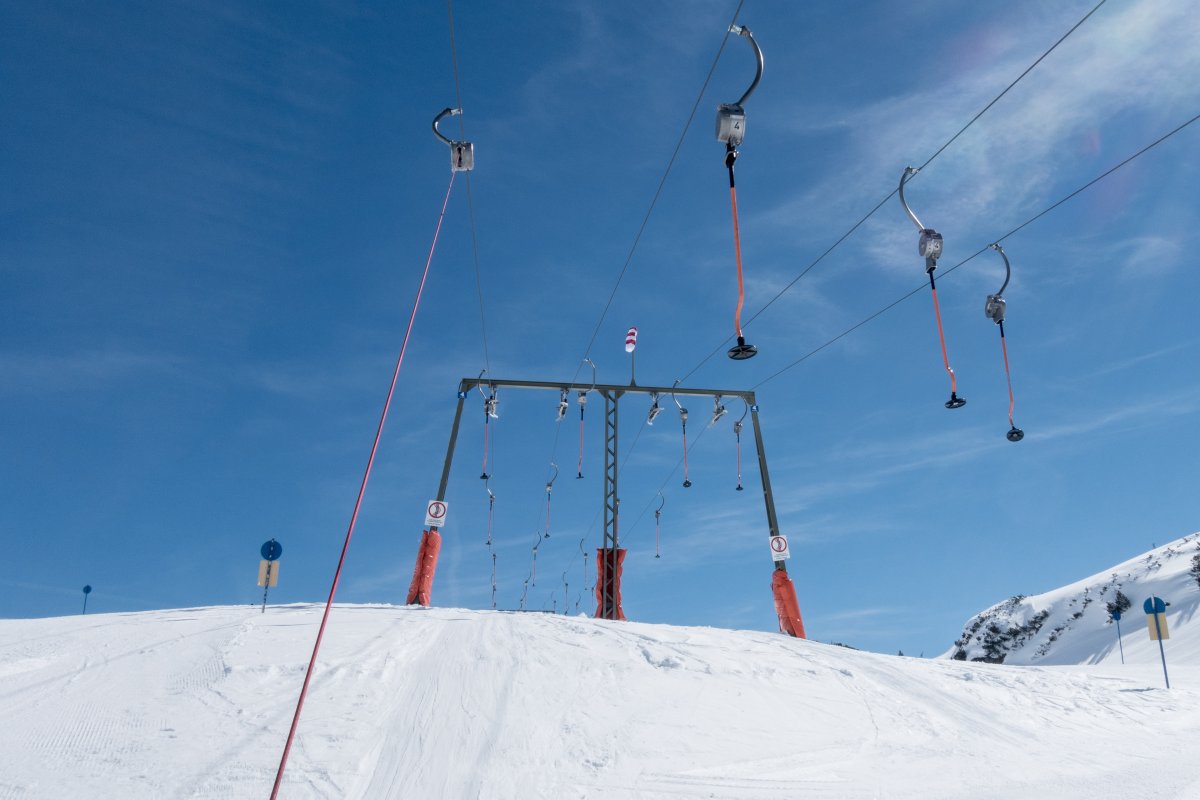 Schlepplifte Maiensee in St. Christoph, März 2019