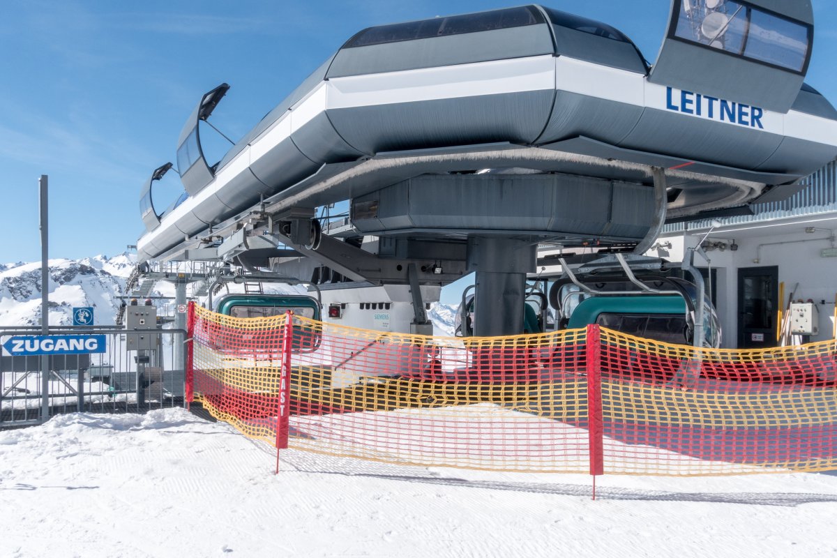Bergstation der Sesselbahn St. Christoph-Galzig, März 2019