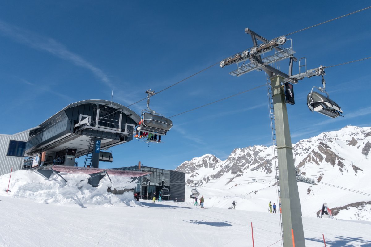 Bergstation der Sesselbahn Zammermoos-Galzig, März 2019