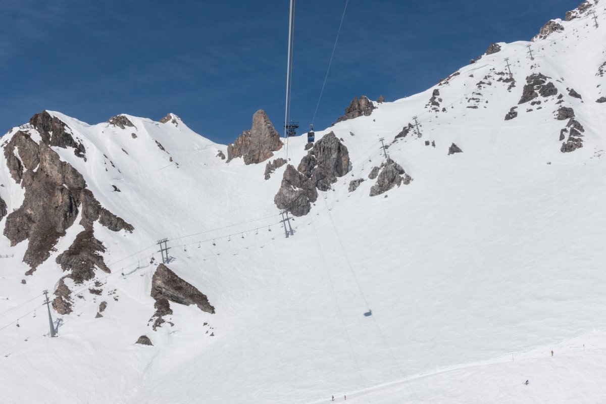 Luftseilbahn Galzig-Vallugagrat, März 2019