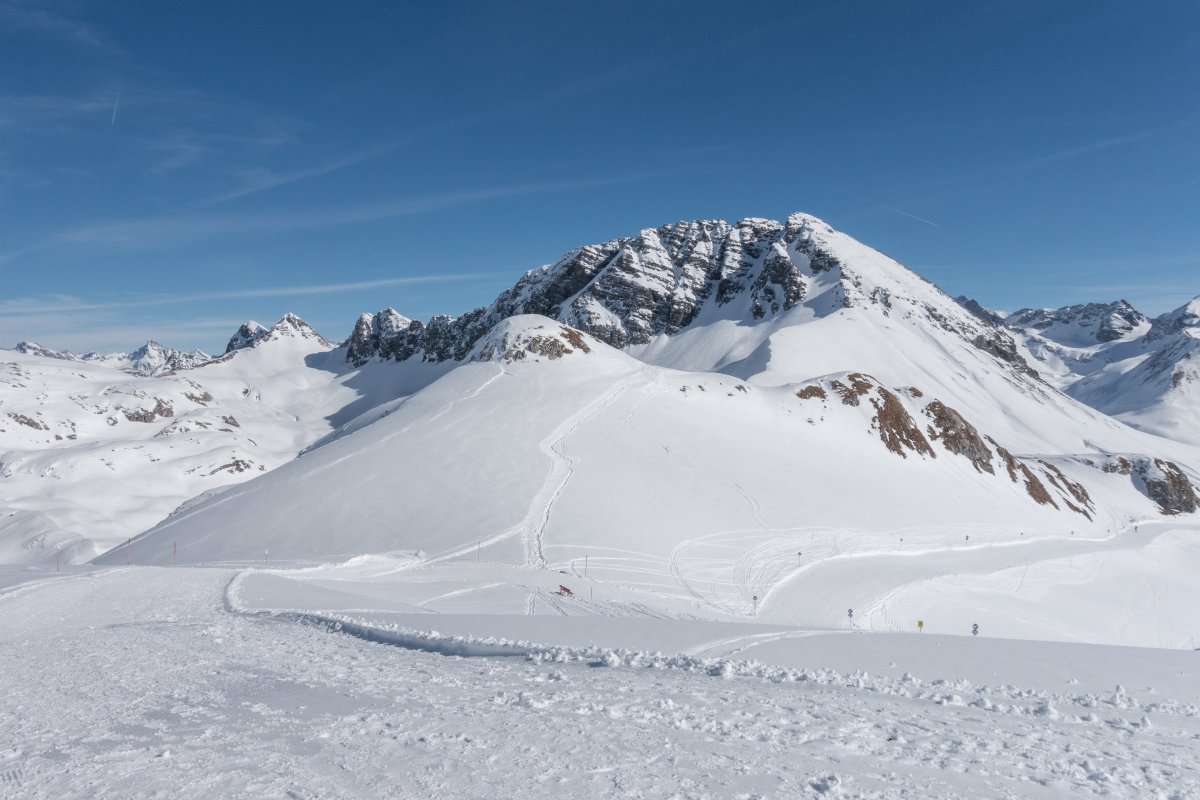 Abfahrt vom Rüfikopf, März 2019