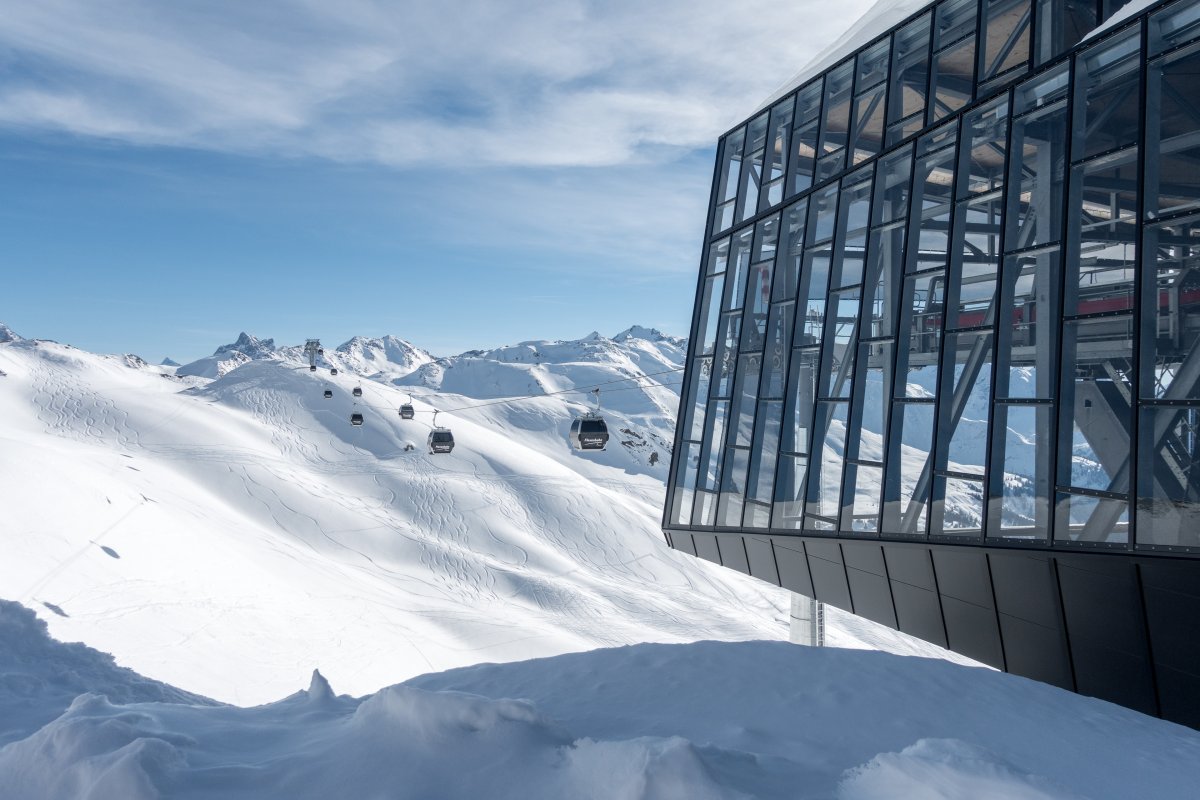 Kabinenbahn Alpe Rauz-Flexen, März 2019