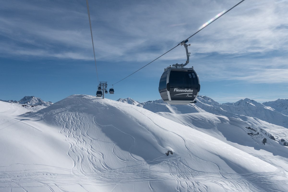 Kabinenbahn Alpe Rauz-Flexen, März 2019