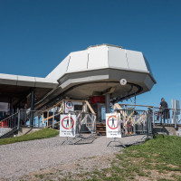Bergstation der Sesselbahn Arnoldstein-Dreiländereck, September 2025