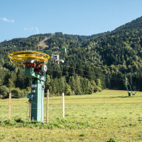 Talstation des Schlepplifts Seltschach, September 2025