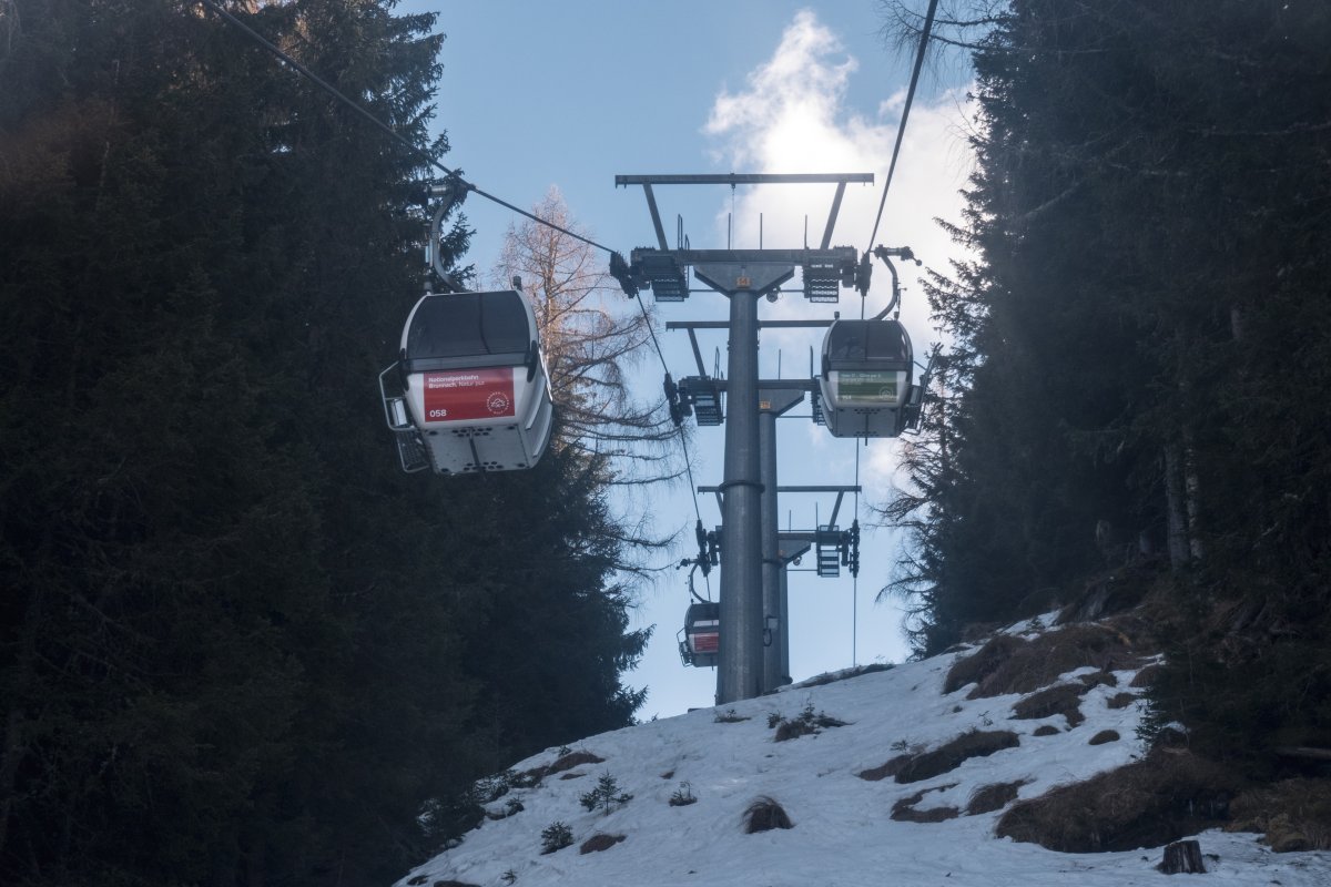 Kabinenbahn Waldtratte-Kaiserburg, März 2023