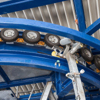 Klemme der Kabinenbahn St. Oswald-Brunnach, März 2023