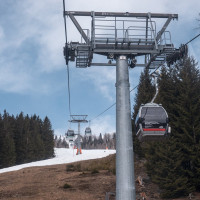 Kabinenbahn St. Oswald-Brunnach, März 2023