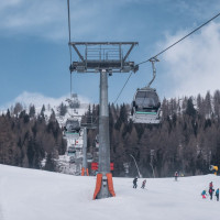 Kabinenbahn St. Oswald-Brunnach, März 2023