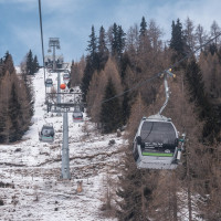 Kabinenbahn St. Oswald-Brunnach, März 2023