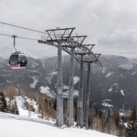 Kabinenbahn St. Oswald-Brunnach, März 2023