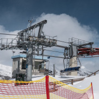 Bergstation der Sesselbahn Scharten, März 2023