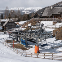 Talstation der Sesselbahn Scharten, März 2023
