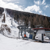 Talstation der Sesselbahn Wiesernock, März 2023