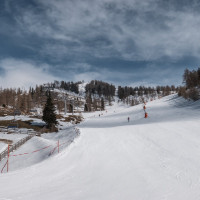 Abfahrt an der Sesselbahn Scharten, März 2023
