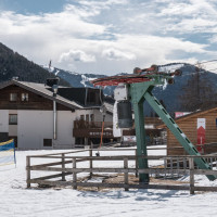 Talstation des Schlepplifts Sonnleiten, März 2023