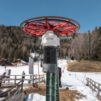 Talstation des Schlepplifts Sonnleiten, März 2023
