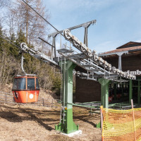 Talstation der Kabinenbahn Staudach-Nockalm, März 2023